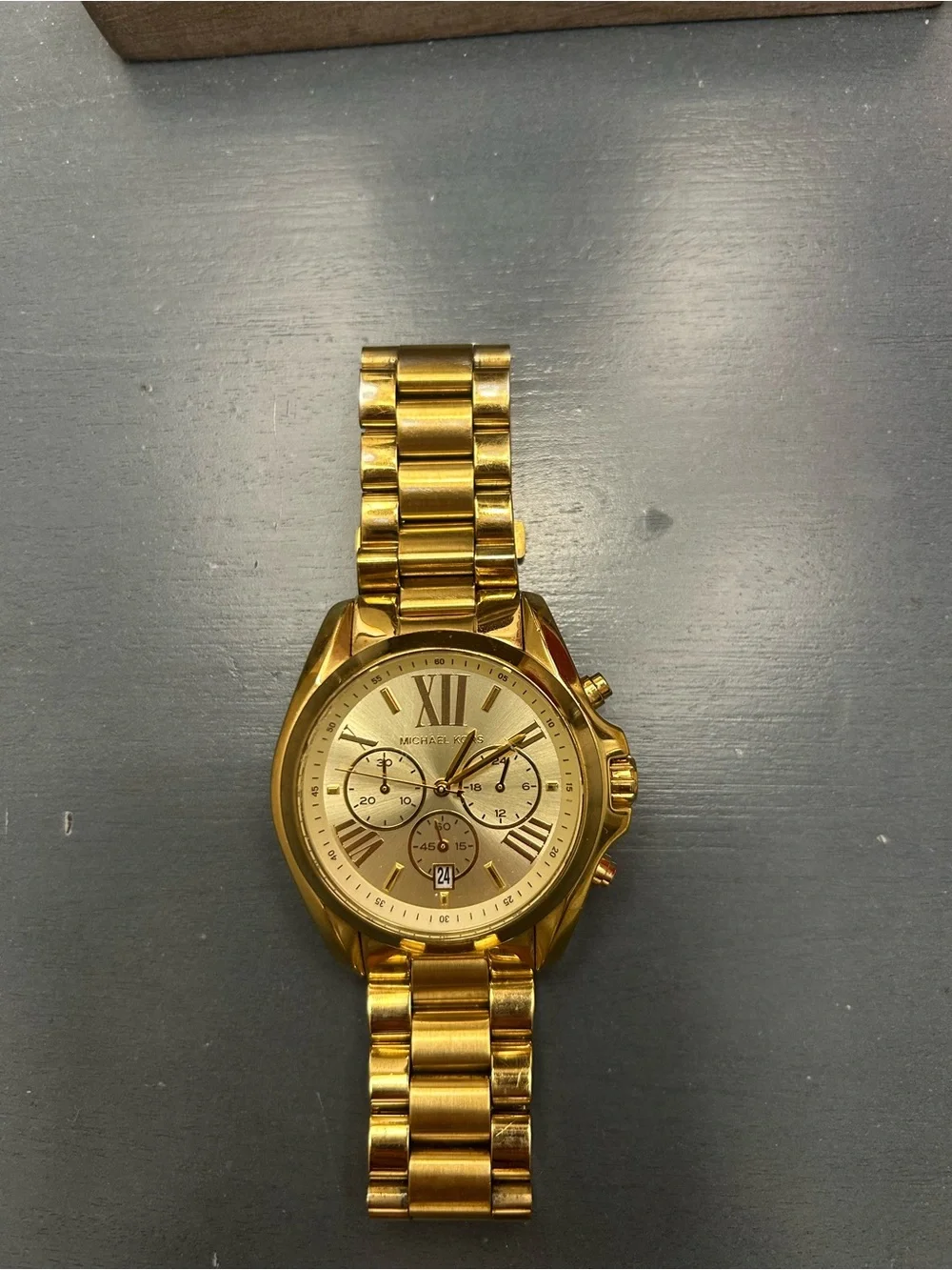 Michael Kors Gold-Tone Men's Chronograph Bracelet Watch